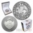 Palau Knights Templar Silver Plated Copper-Nickel coin $1 Antique Finish 2013