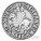 Palau Knights Templar Silver Plated Copper-Nickel coin $1 Antique Finish 2013