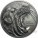 Cook Islands SEA LION series NORTH AMERICAN PREDATORS Silver coin 2016 Antique finish High relief 2 oz