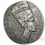 Republic of Chad NEFERTITI series EGYPTIAN RELIC Silver coin 3000 Francs 2017 Antique finish ULTRA THICK 5 oz