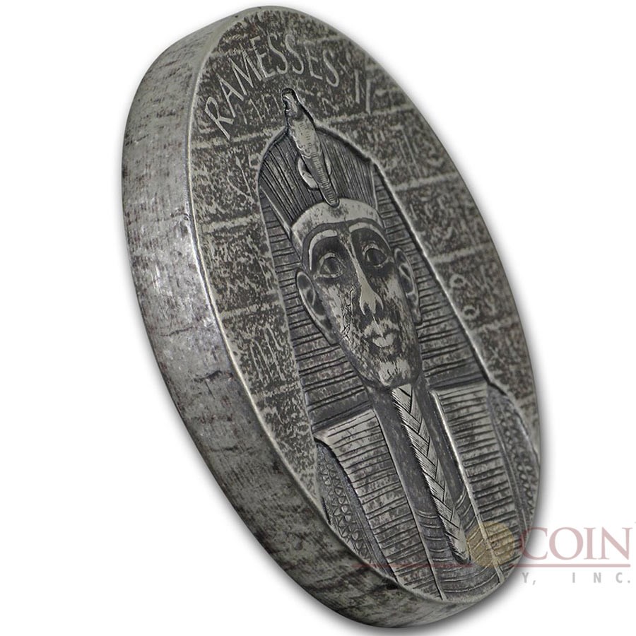 Republic of Chad RAMESSES II series EGYPTIAN RELIC Silver coin 1000