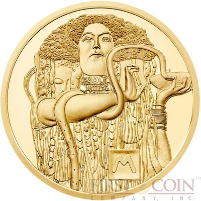 Austria MEDICINE by GUSTAV KLIMT series KLIMT AND HIS WOMEN Gold coin €50 Euro Proof 2015