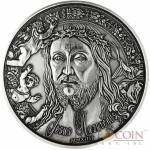 Burkina Faso Jesus Nazarenus Silver coin 1000 Francs High Relief 2014 Handmade Antique Finish 1 oz
