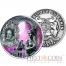 Benin SHAKESPEARE - ROMEO and JULIET 10000 Francs Innovative NANO CHIP Silver coin with 25,948 words William Shakespeare 1 Kg ( Kilo ) Antique finish 2014