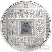 Cook Islands EGYPTIAN LABYRINTH MILESTONES OF MANKIND $10 Silver Coin 2016 Micro-labyrinth inlay Proof 1.6 oz