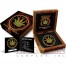 Canada SATIVA CANNABIS series BURNING MARIJUANA $5 Silver Coin CANADIAN MAPLE LEAF 2016 Black Ruthenium & Gold Plated 1 oz