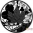 Canada CLUBS MAPLE SKULL CANADIAN MAPLE LEAF Series CARD SUIT $5 Silver Coin 2017 Black Ruthenium 1 oz