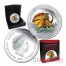 Tuvalu Frilled Neck Lizard "Remarkable Reptiles" series Silver coin $1 Colored 2013 Proof 1 oz 