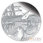 Niue Australasian Antarctic Expedition- Mawson 2014 Silver Coin $10 Proof 5 oz