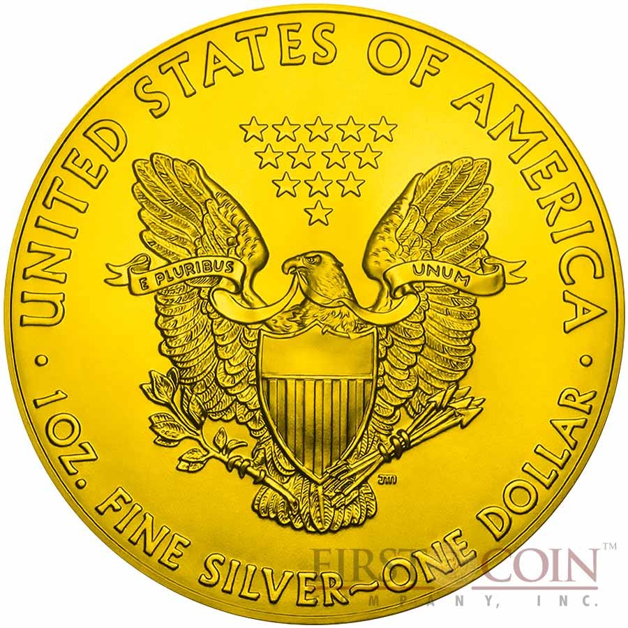 USA MERRY CHRISTMAS SANTA CLAUS AMERICAN SILVER EAGLE WALKING LIBERTY $1 Silver coin 2016 Gold Plated 1 oz