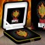 Canada BURNING MAPLE LEAF $5 CANADIAN SILVER MAPLE COIN 1 oz Black Ruthenium & Gold Plated 2014