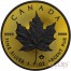Canada MAPLE SHADOWS series GOLD SHADOWS $5 Canadian Maple Leaf Silver Coin 2016 Black Ruthenium & Yellow Gold Plated 1 oz