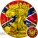 USA CONFEDERATE FLAG American Civil War AMERICAN SILVER EAGLE $1 WALKING LIBERTY 2016 Gold plated Silver coin 1 oz