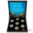 Cook Islands series CORAL FISHES 2nd Collection Cu-Ni with Handcrafted Cold-enamel-application $0.50 Seven Coin Set 2000