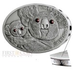 Fiji KOALA series FASCINATING WILDLIFE Silver Coin $10 Antique finish 2013 High Relief 1 oz