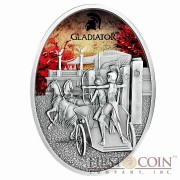 Fiji GLADIATRIX series GLADIATORS 2013 Silver Coin $10 Antique finish 1 oz
