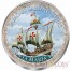 East Caribbean States Famous Sailing Ships series I Cu-Ni with Handcrafted Cold-enamel-application $2.5 Ten Coin Set