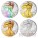 USA American Eagle Four Seasons 4 Four Coin Set $4 Silver 2014 Yellow & Red Gilded, Diamond, Hologram 4 oz