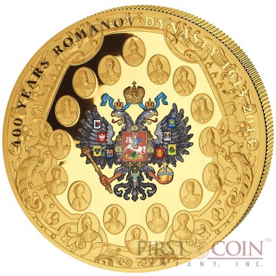 Cook Islands Romanov Dynasty Russian Royal Family 400 Anniversary $1000 Gold Coin 2013 Proof 1 Kilo Kg / 32.15 oz