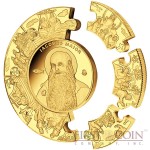 Tokelau APOSTLE JAMES Iacobus Maior PUZZLE COIN $1000 Gold Coin 2014 Proof 1 Kilo Kg / 32.15 oz