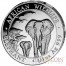 Somalia ELEPHANT SOMALIAN series AFRICAN WILDLIFE 375 Shillings 2015 Four Coin Silver Set 2 oz, 1 oz, 1/2 oz, 1/4 oz Proof 3.75 oz