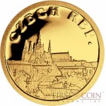 Liberia CZECH REPUBLIC $12 "European Collection" series Gold coin 2008 Proof