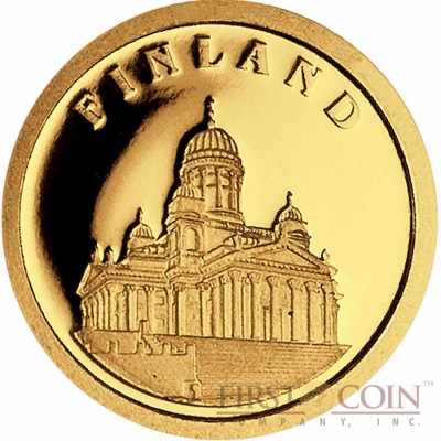 Liberia FINLAND $12 "European Collection" series Gold coin 2008 Proof