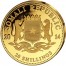 Somalia Elephant 20 Shillings series African Wildlife Gold 1/50 oz Coin 2014 Proof