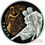 Belarus TANGO 20 Roubles Magic of the Dance series High Relief Colored Silver Coin 2012 Reverse Proof