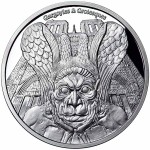 Republic of Chad SPITTER NOTRE DAME DE PARIS series GARGOYLES & GROTESQUES 1000 Francs Silver Coin High relief 2017 PROOF 1 oz