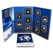 Solomon Islands ALBUM LANDMARKS OF THE WORLD Masterpieces of Architecture $5 Ten Silver Coin Set Proof