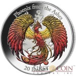 Cook Islands PHOENIX FROM THE ASHES $20 Silver Coin 2015 Multiple Color 3D High Relief 3 oz