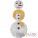 Kiribati CHRISTMAS SNOWMAN 3 Coin Silver Set $17 Diamond frosting & Black Zirconia stones 2016 Snowman shape 1.75 oz