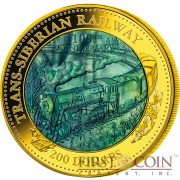 Cook Islands 100th Anniversary Trans-Siberian Railway series DISCOVERY $200 Gold Coin 2016 Mother of Pearl Proof 5 oz