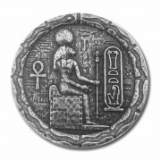 EGYPTIAN CAT GODDESS BASTET series RELIC Silver Coin-Bar 2020 Antique finish 1/2 oz