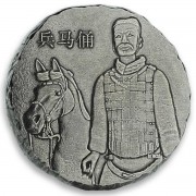 Fiji THE ARMY series TERRACOTTA WARRIORS $2 Silver coin 2019 Antique finish 5 oz