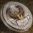 Palau WINGED ISIS Silver coin EGYPTIAN SYMBOLS series $20 Antique finish 2016 Gold plated High Relief Smartminting 3 oz