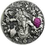 Niue Island CRONUS - GOD OF TIME and HARVEST series GREEK TITANS Silver Coin $2 Antique finish 2018 Ultra High Relief 2 oz