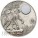 Palau WEREWOLF series MYTHICAL CREATURES $10 Silver Coin Ultra High Relief Antique finish 2013 Moon marble inlay 2 oz