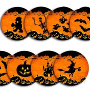 USA HALLOWEEN 7 x 25 Cents/Quarter Copper-Nickel Seven Coin Collection Set Cold Enamel 2008