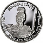 USA TRIBE HAWAIIANS HAWAII MONK SEAL NATIVE STATE DOLLARS Series JAMUL - NATIVE AMERICAN SOVEREIGN NATIONS $1 Silver coin 2017 Proof 1 oz