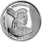 USA TRIBE MOHAWK NEW YORK RACCOON NATIVE STATE DOLLARS Series JAMUL - NATIVE AMERICAN SOVEREIGN NATIONS $1 Silver coin 2016 Proof 1 oz