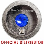 Cook Islands METEORITE CAMPO DEL CIELO 1576 ARGENTINA Crater Concave Shape Silver Coin $20 Real Meteorite piece Ultra Deep Minting 2016 Antique finish 3 oz