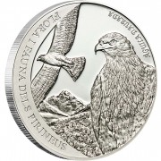 Andorra GOLDEN EAGLE AGUILA DAURADA Series PYRENEES WILDLIFE 5 Diner Silver Coin 2011