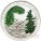 Benin ABIES NUMIDICA series FAMOUS PLANTS 100 Francs Pine Tree Scented Copper-Nickel Silver plated coin 2010 Proof