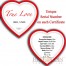 Tokelau True Love – Flowers $1 Messages of Love series Heart-Shape Colored Silver Coin Proof 2012