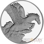 Tokelau Pegasus $5 Creatures of Myth & Legend Silver Coin Year of the Horse Proof 1 oz 2014