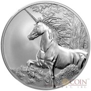 Tokelau Unicorn $5 Creatures of Myth & Legend Silver Coin Year of the Horse Reverse Proof 1 oz 2014