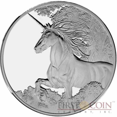 Tokelau Unicorn $5 Creatures of Myth & Legend Silver Coin Year of the Horse PROOF 1 oz 2014