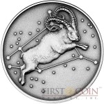 Tokelau ARIES $5 Creatures of Myth & Legend series Silver Coin Year of the Goat Antique Finish 1 oz 2015